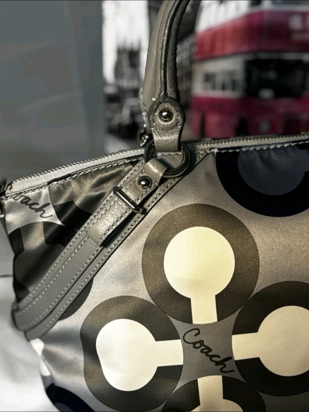 COACH EUC! Signature Madison Sophia Clover Satchel and matching Ziparound Wallet - Picture 4 of 16